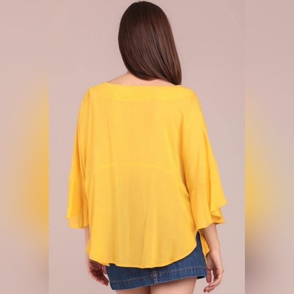 Ruffle Poncho Style Top - Picture 7 of 9